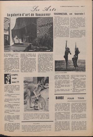 Le Soleil de Vancouver, October 26, 1973, page 7