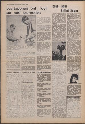 Le Soleil de Vancouver, October 19, 1973, page 6