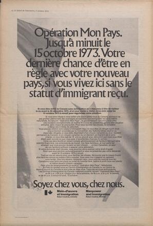 Le Soleil de Vancouver, October 5, 1973, page 6