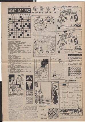 Le Soleil de Vancouver, September 14, 1973, page 10
