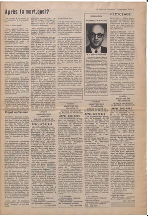 Le Soleil de Vancouver, September 7, 1973, page 4