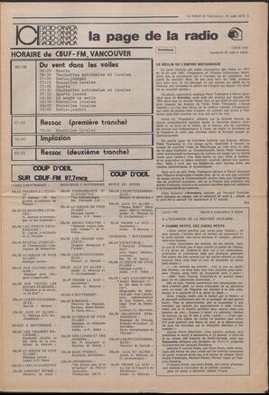 Le Soleil de Vancouver, August 31, 1973, page 5