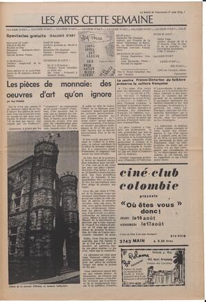 Le Soleil de Vancouver, August 17, 1973, page 7