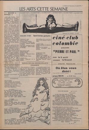 Le Soleil de Vancouver, August 10, 1973, page 7