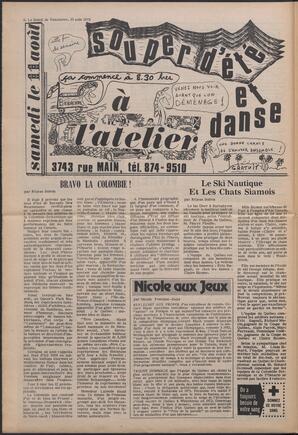 Le Soleil de Vancouver, August 10, 1973, page 6