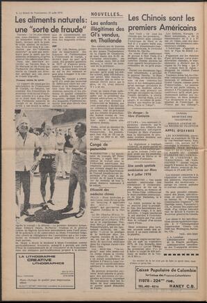 Le Soleil de Vancouver, August 10, 1973, page 4