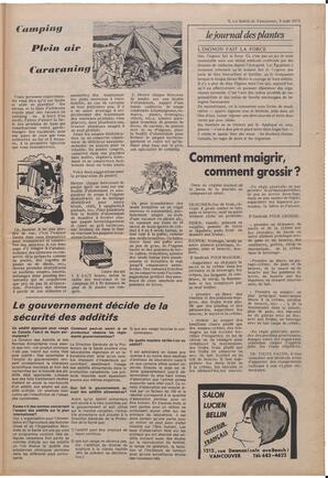 Le Soleil de Vancouver, August 3, 1973, page 9