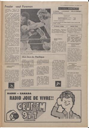 Le Soleil de Vancouver, July 20, 1973, page 11