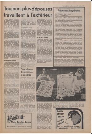 Le Soleil de Vancouver, July 20, 1973, page 9