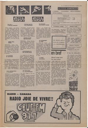 Le Soleil de Vancouver, July 6, 1973, page 11