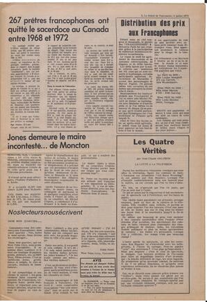 Le Soleil de Vancouver, July 6, 1973, page 3