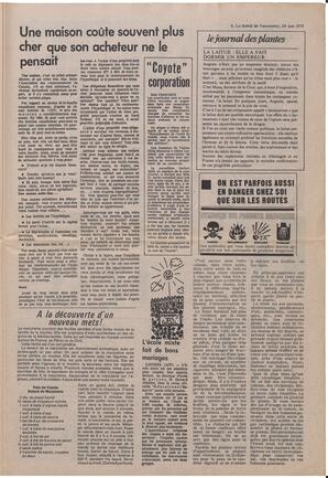 Le Soleil de Vancouver, June 29, 1973, page 9
