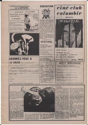 Le Soleil de Vancouver, June 15, 1973, page 12