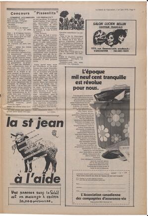 Le Soleil de Vancouver, May 1, 1973, page 9