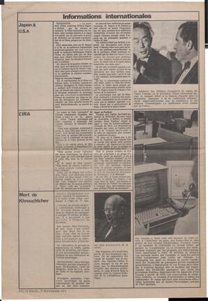 Le Soleil de Vancouver, September 17, 1971, page 8