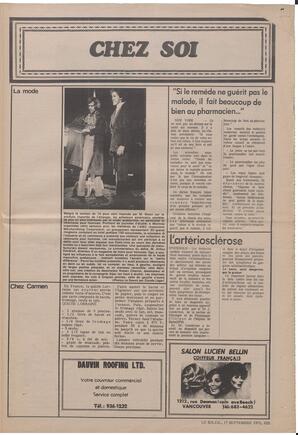 Le Soleil de Vancouver, September 17, 1971, page 5