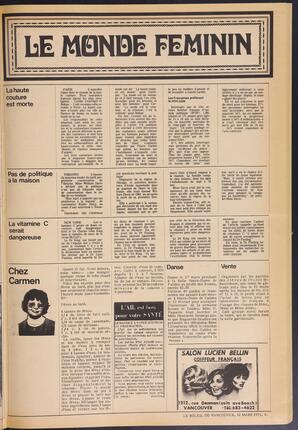 Le Soleil de Vancouver, March 12, 1971, page 5