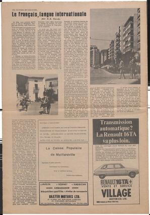 Le Soleil de Vancouver, December 4, 1970, page 12