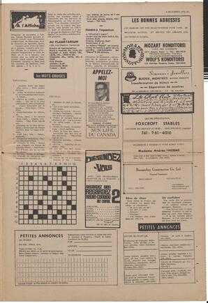 Le Soleil de Vancouver, December 4, 1970, page 11