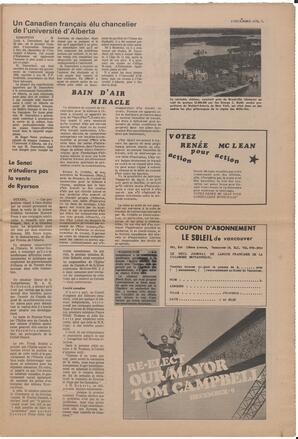 Le Soleil de Vancouver, December 4, 1970, page 5