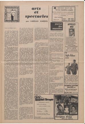 Le Soleil de Vancouver, November 13, 1970, page 9