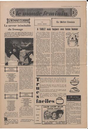 Le Soleil de Vancouver, November 13, 1970, page 5