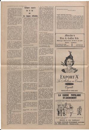 Le Soleil de Vancouver, November 13, 1970, page 4