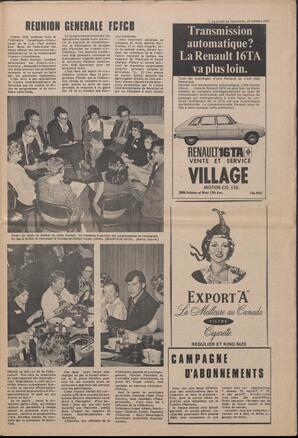 Le Soleil de Vancouver, October 16, 1970, page 7