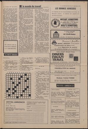 Le Soleil de Vancouver, September 25, 1970, page 11