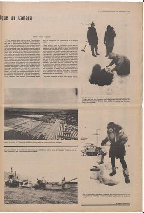 Le Soleil de Vancouver, September 25, 1970, page 7