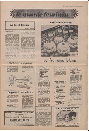 Le Soleil de Vancouver, September 25, 1970, page 5