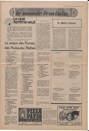 Le Soleil de Vancouver, September 4, 1970, page 5