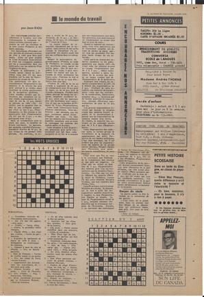 Le Soleil de Vancouver, August 14, 1970, page 11