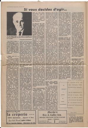 Le Soleil de Vancouver, August 14, 1970, page 4