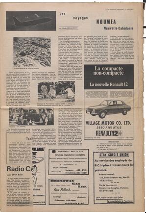 Le Soleil de Vancouver, August 14, 1970, page 3