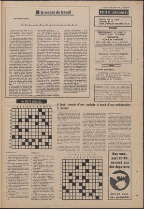 Le Soleil de Vancouver, August 7, 1970, page 11