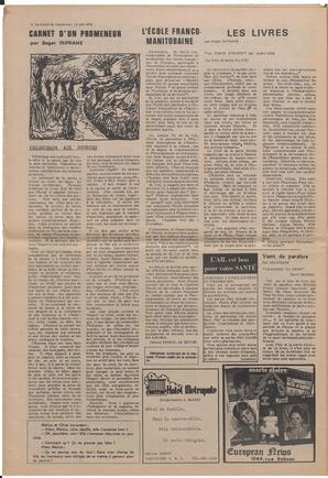 Le Soleil de Vancouver, June 19, 1970, page 8