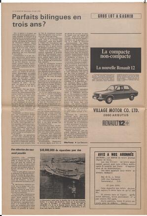 Le Soleil de Vancouver, June 19, 1970, page 4