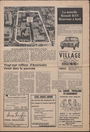 Le Soleil de Vancouver, June 5, 1970, page 3