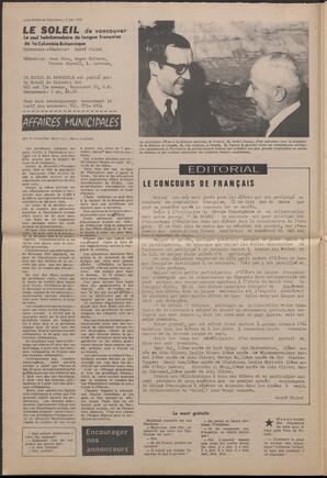 Le Soleil de Vancouver, June 5, 1970, page 2