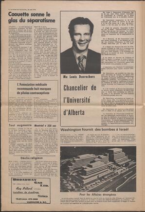 Le Soleil de Vancouver, May 29, 1970, page 6