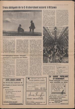 Le Soleil de Vancouver, May 29, 1970, page 3
