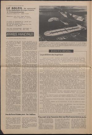 Le Soleil de Vancouver, May 29, 1970, page 2