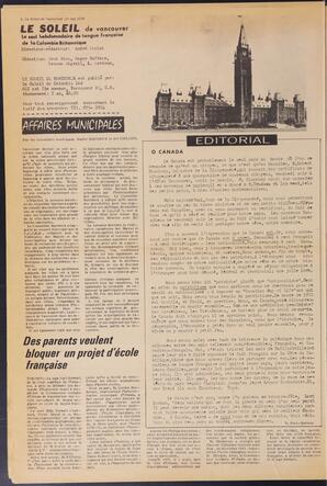Le Soleil de Vancouver, May 15, 1970, page 2