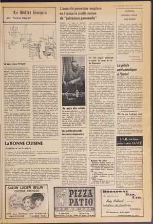 Le Soleil de Vancouver, May 8, 1970, page 9