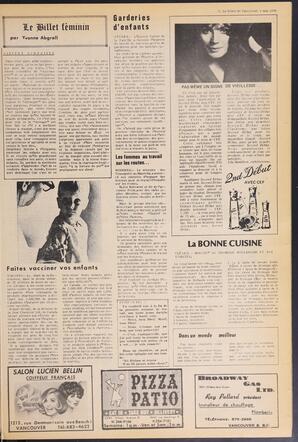 Le Soleil de Vancouver, May 1, 1970, page 10