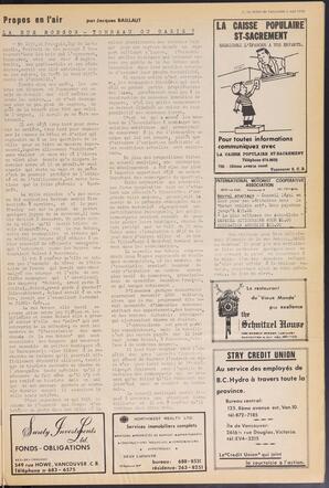 Le Soleil de Vancouver, May 1, 1970, page 4