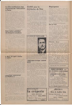 Le Soleil de Vancouver, April 17, 1970, page 4