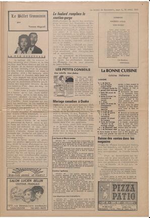 Le Soleil de Vancouver, April 10, 1970, page 9