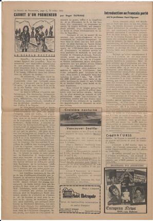 Le Soleil de Vancouver, April 10, 1970, page 8
